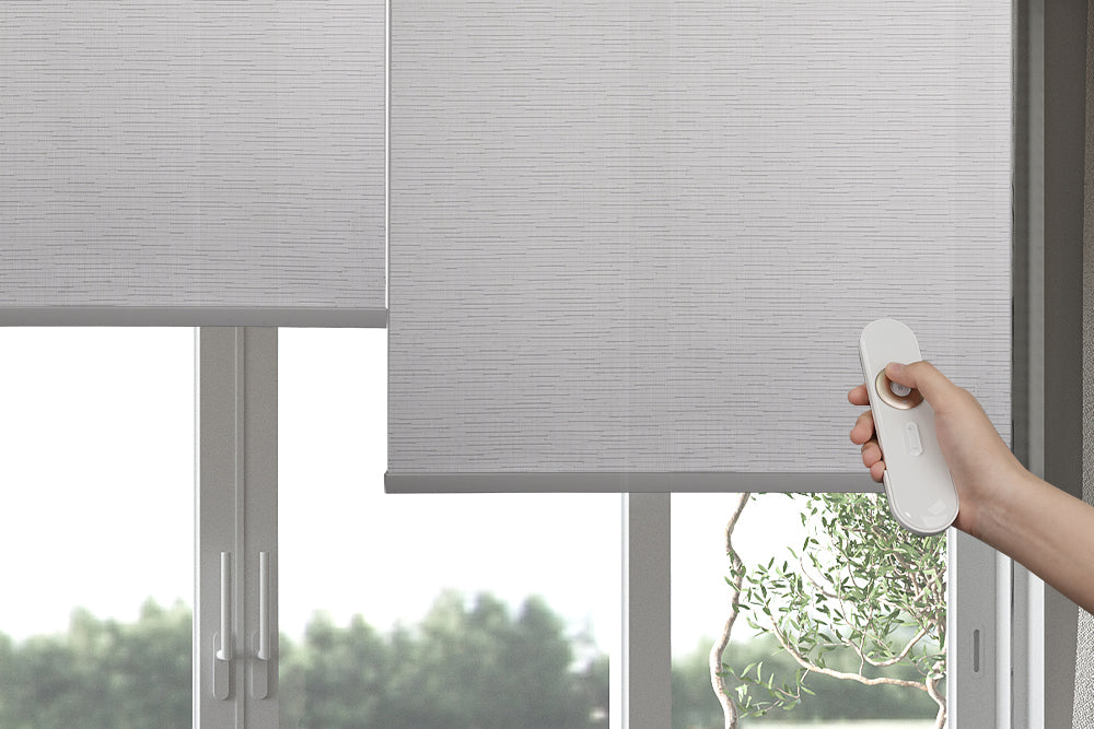 motorized roller shades Hestia Blinds