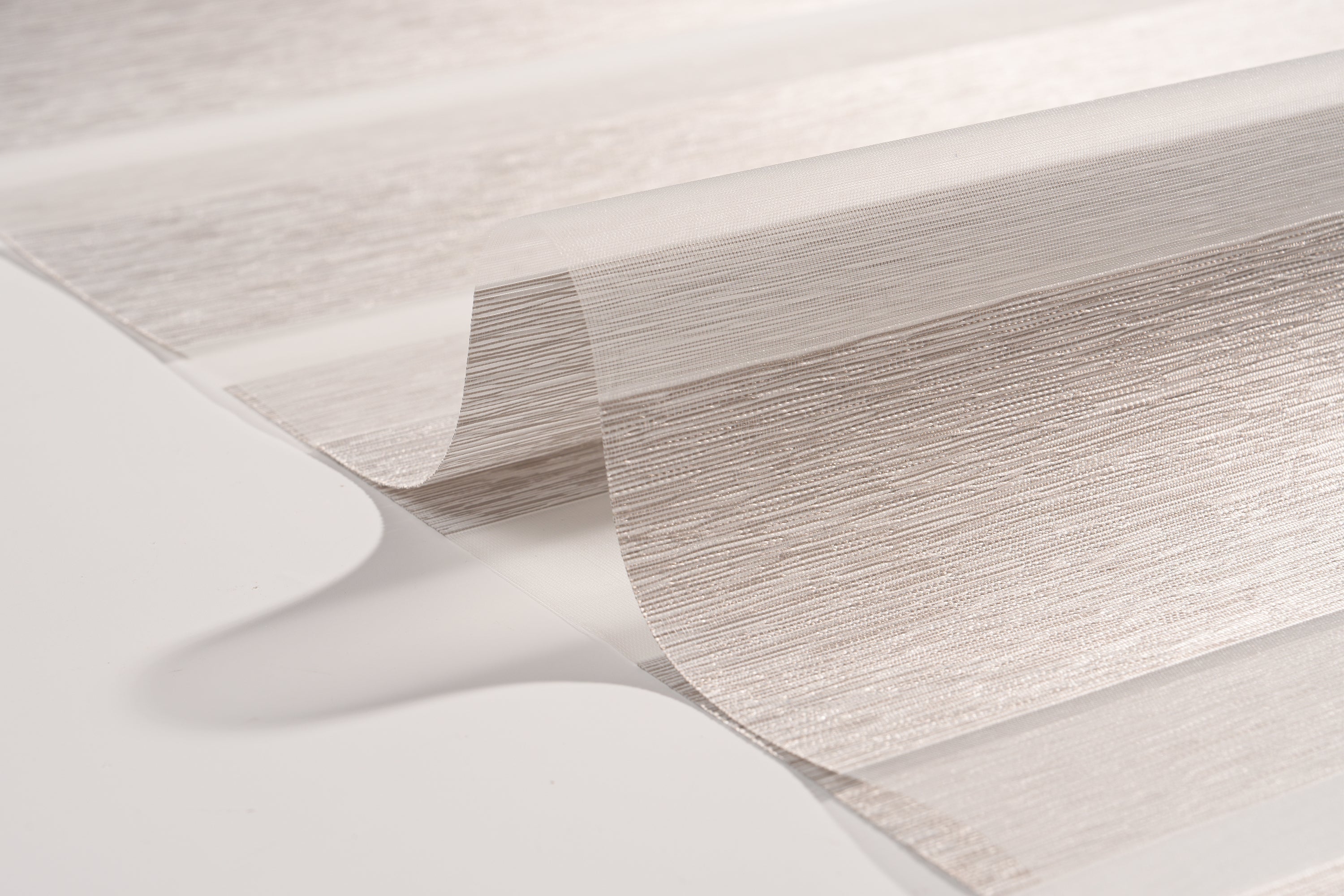 linen-like fabric for zebra shades