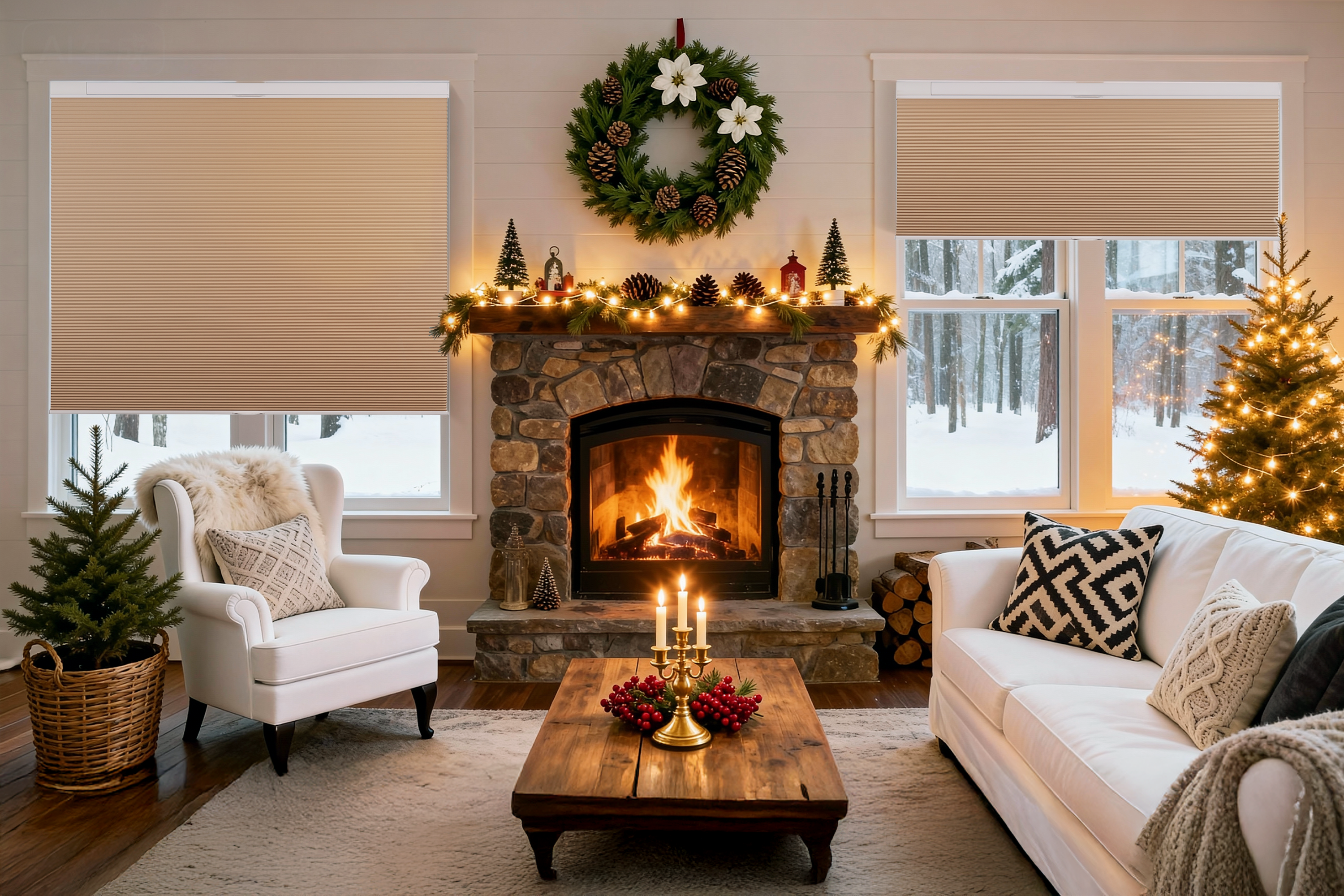 Christmas Buying Guide: No Drill Cellular Shades & Custom Roller Shades