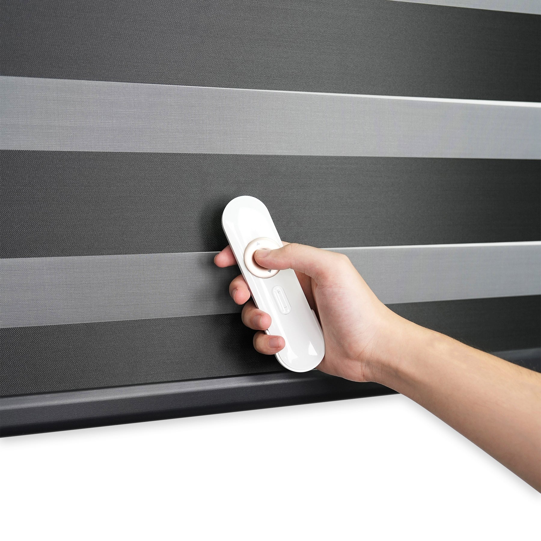 motorized room darkening privacy protection zebra shades with motorized system