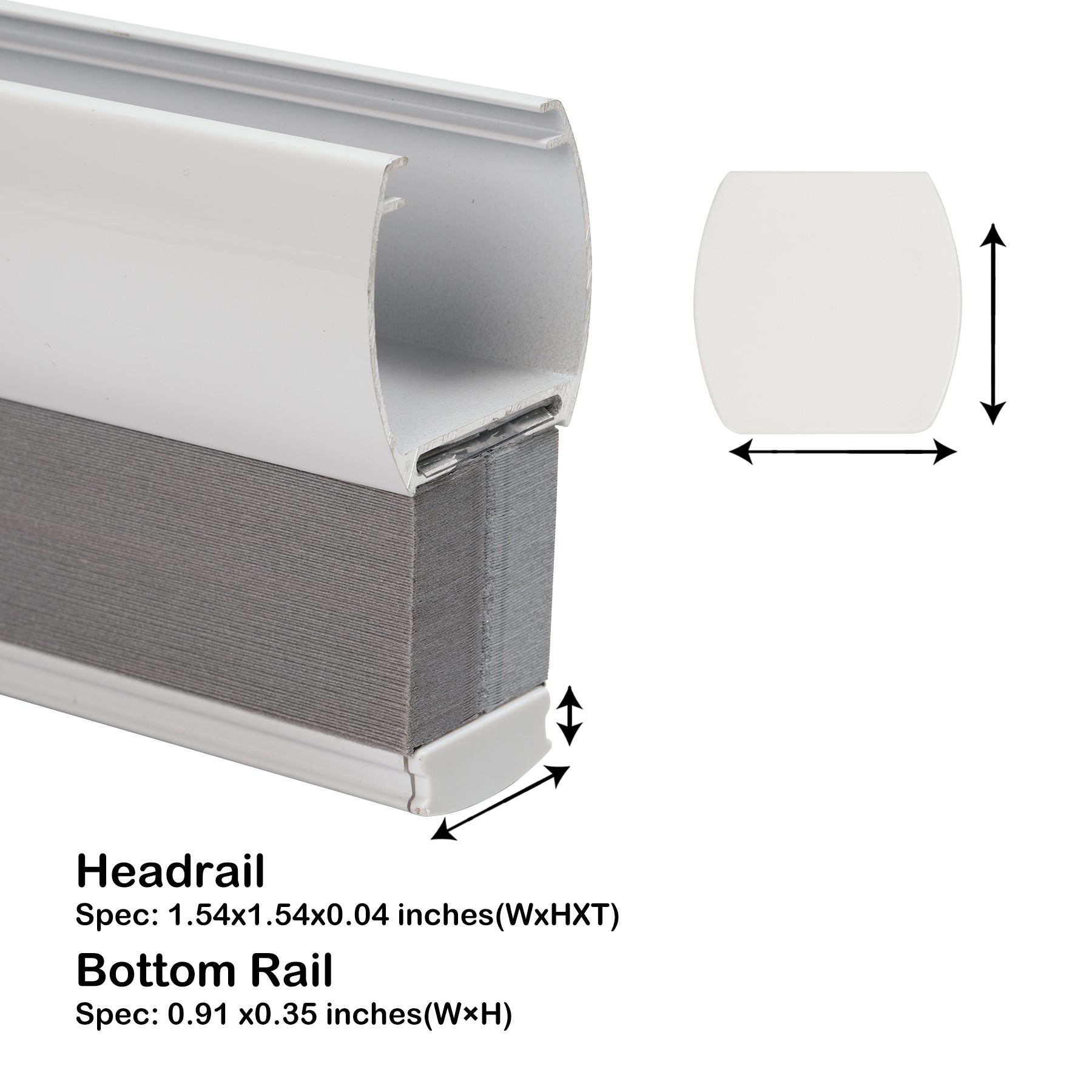 blackout modern minimalist summer cooling cellular shades headrail