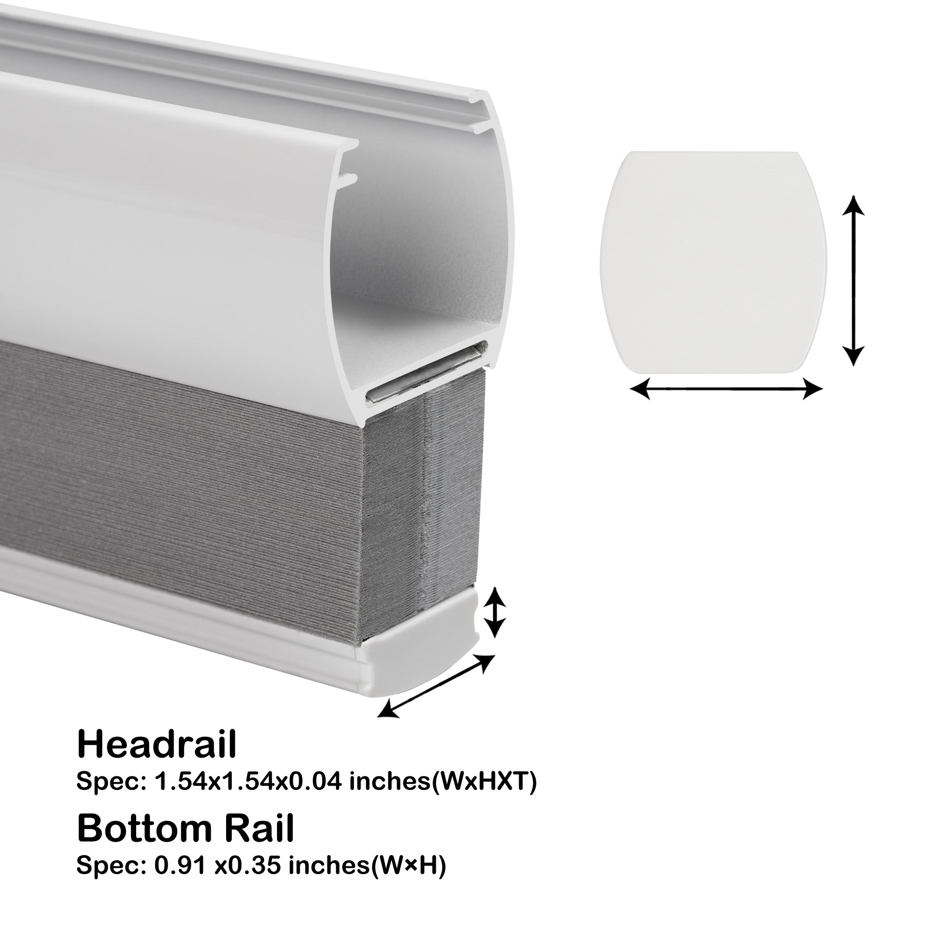 blackout modern minimalist summer cooling cellular shades headrail