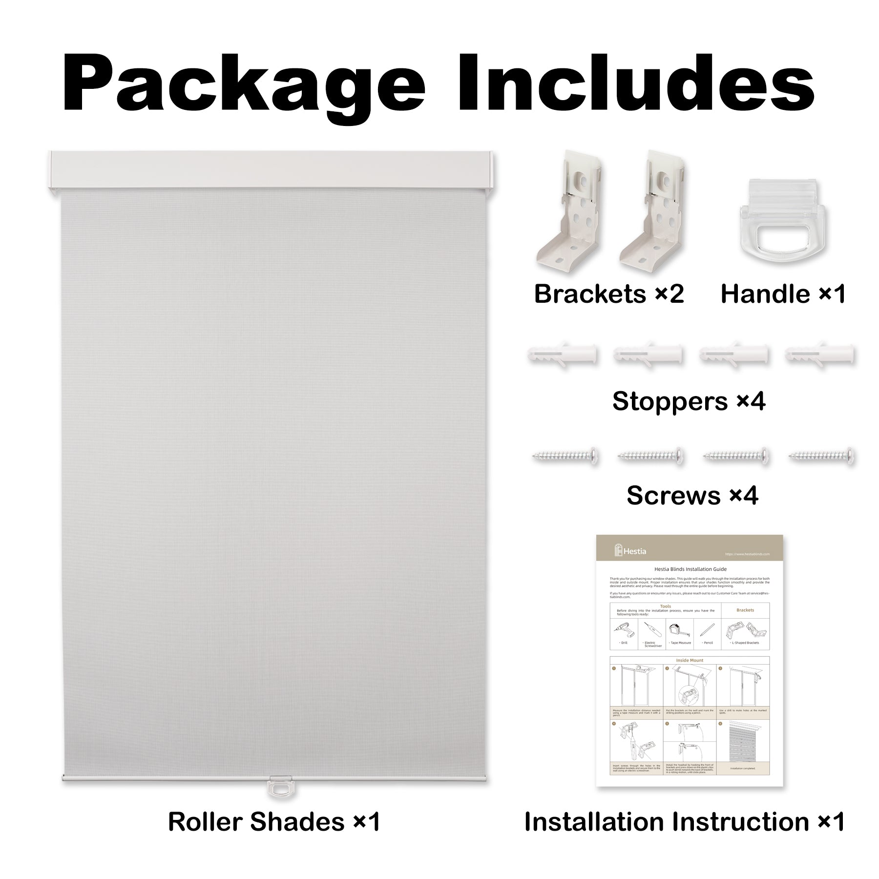 light filtering waterproof kitchen roller shades packaging