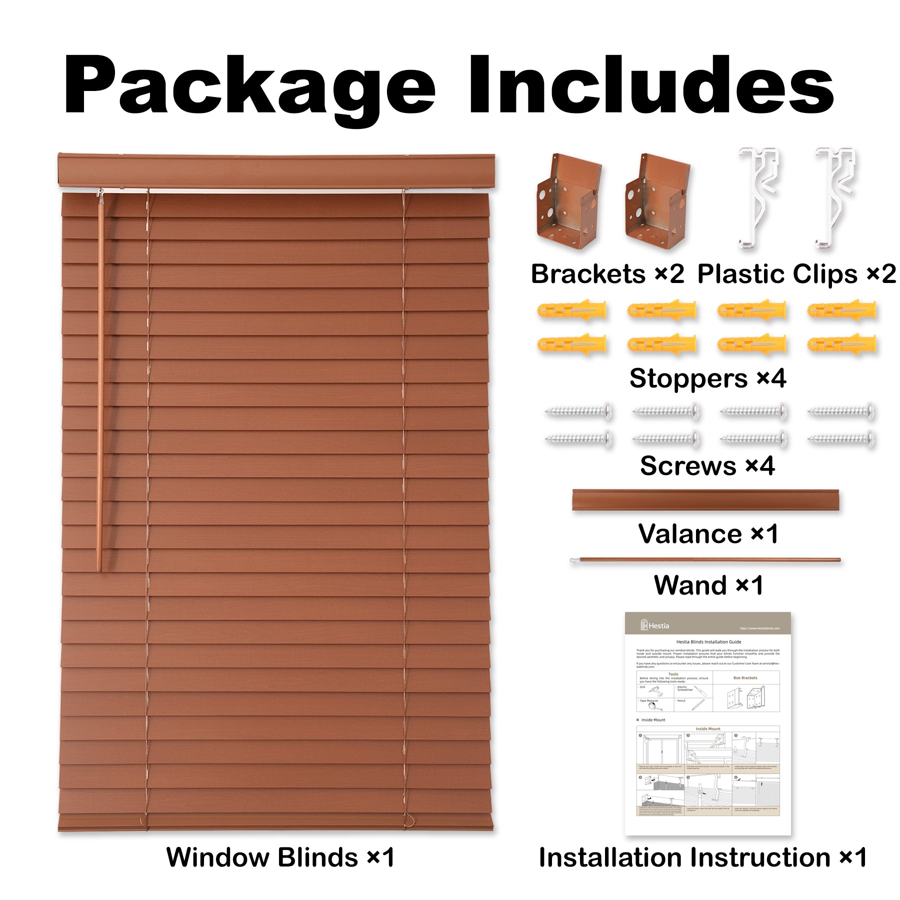 room darkening natural eco-friendly wood blinds packaging