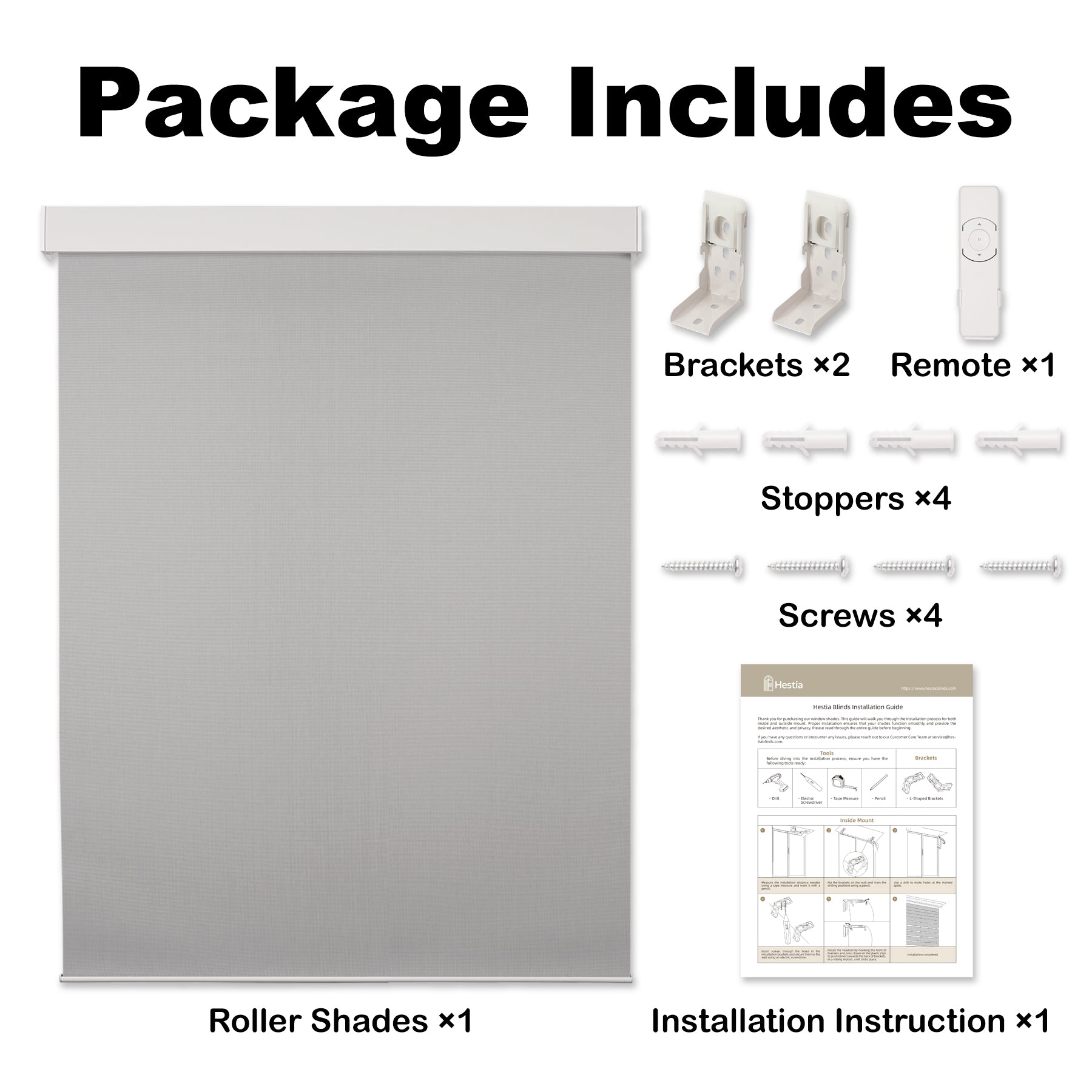 motorized light filtering waterproof kitchen roller shades packaging