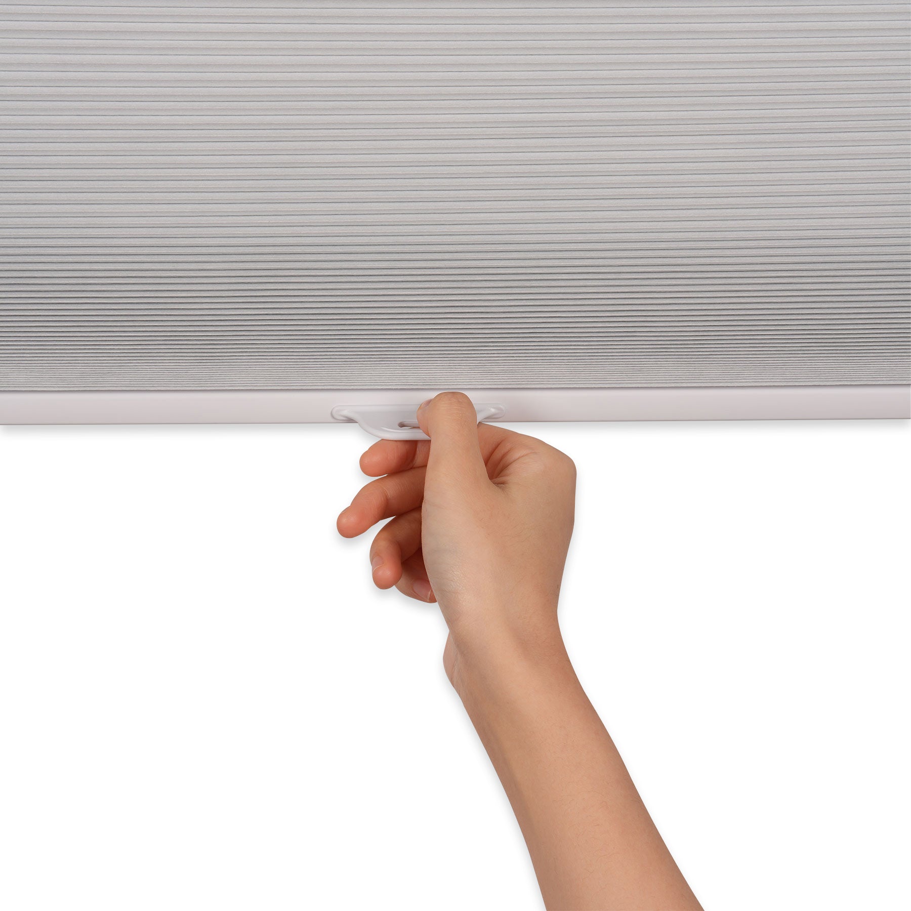 no-drill blackout thermal insulated cellular shades with handle details