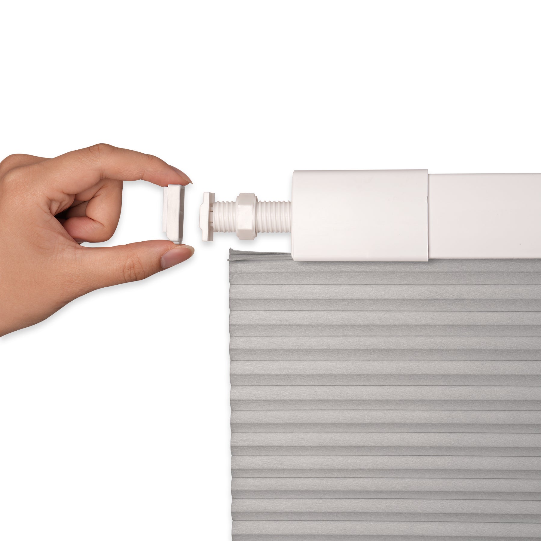 no-drill blackout thermal insulated cellular shades with no-drill details