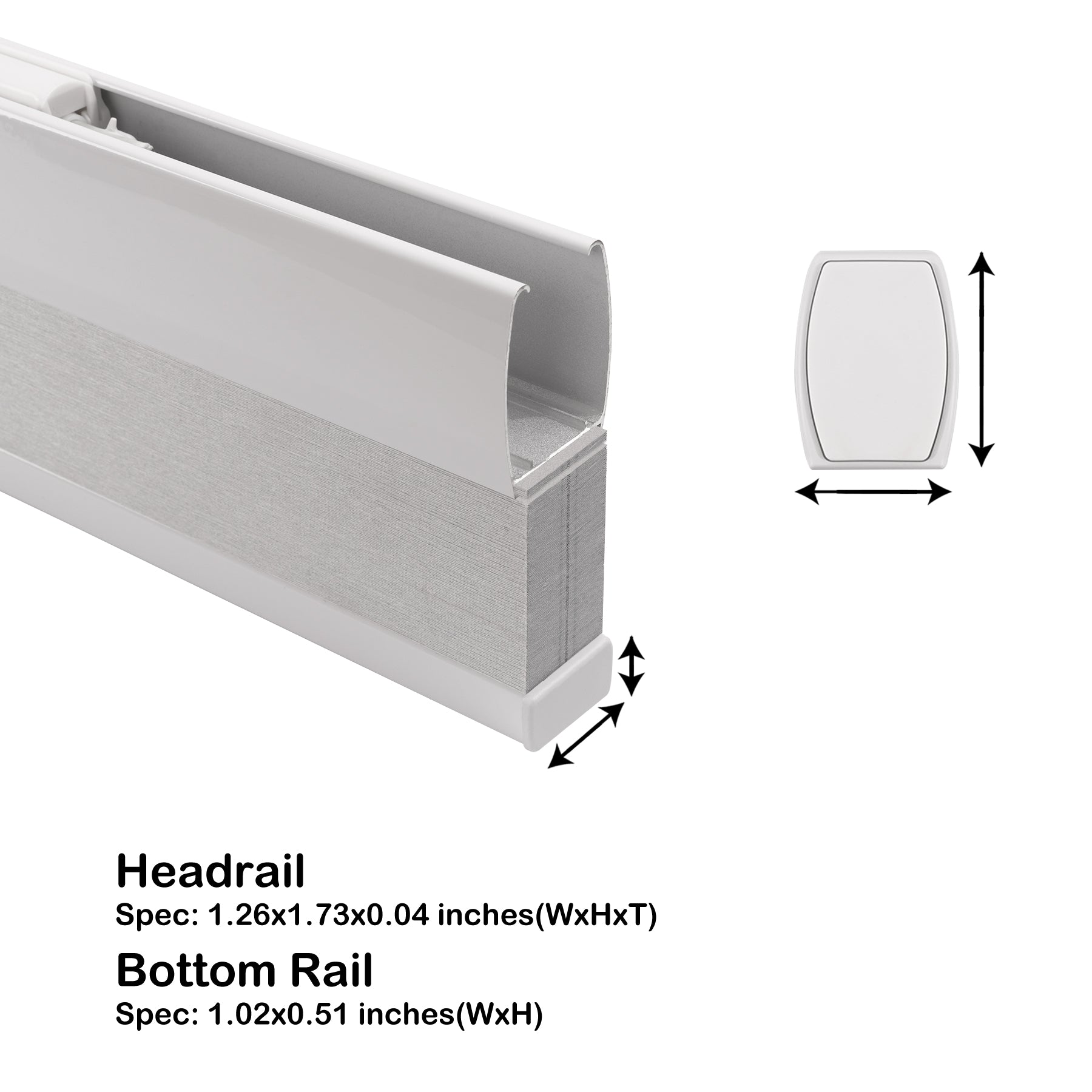 no-drill blackout thermal insulated cellular shades headrail