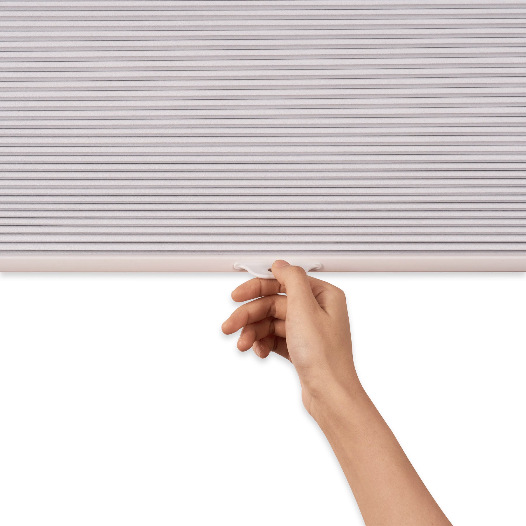 blackout thermal insulated cellular shades with handle details