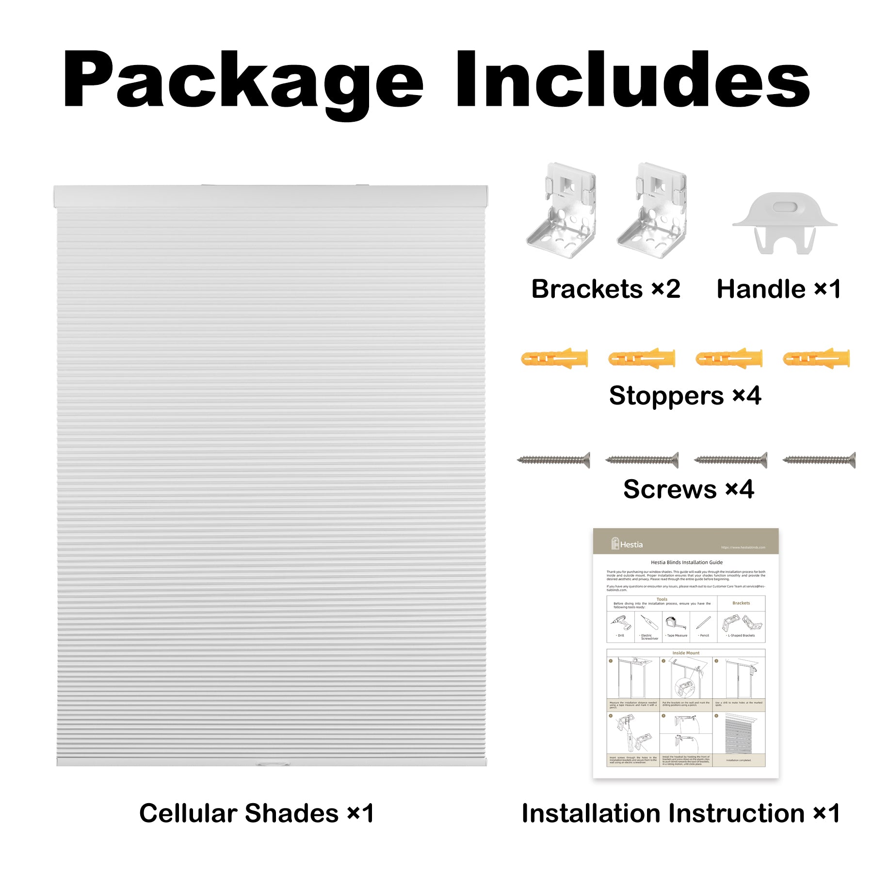 light filtering thermal insulated cellular shades packaging