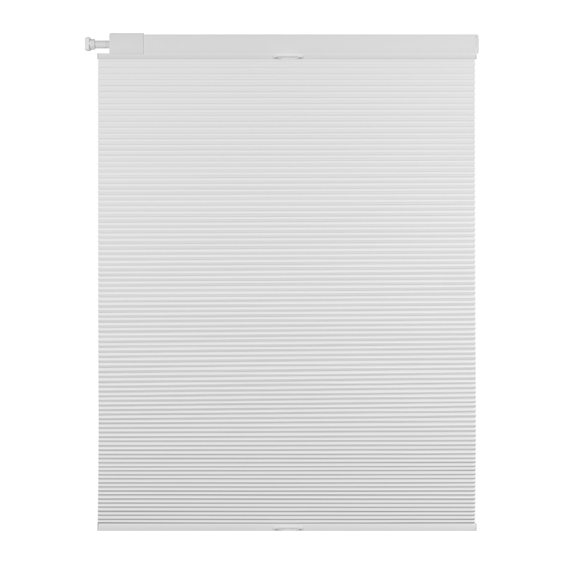 no-drill light filtering thermal insulated cellular shades - signal white