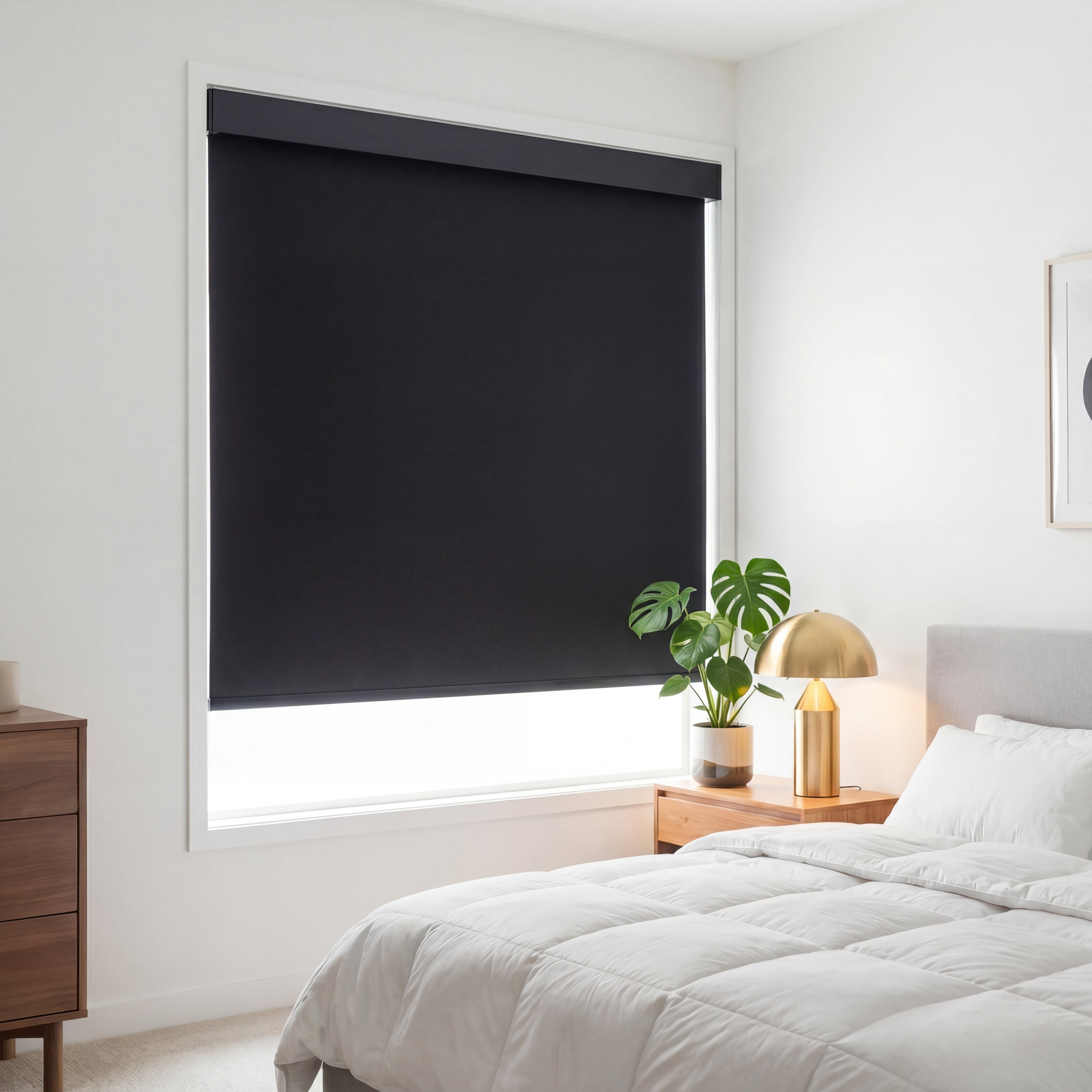 HS0178-B | bedroom blackout roller shades | hestia blinds