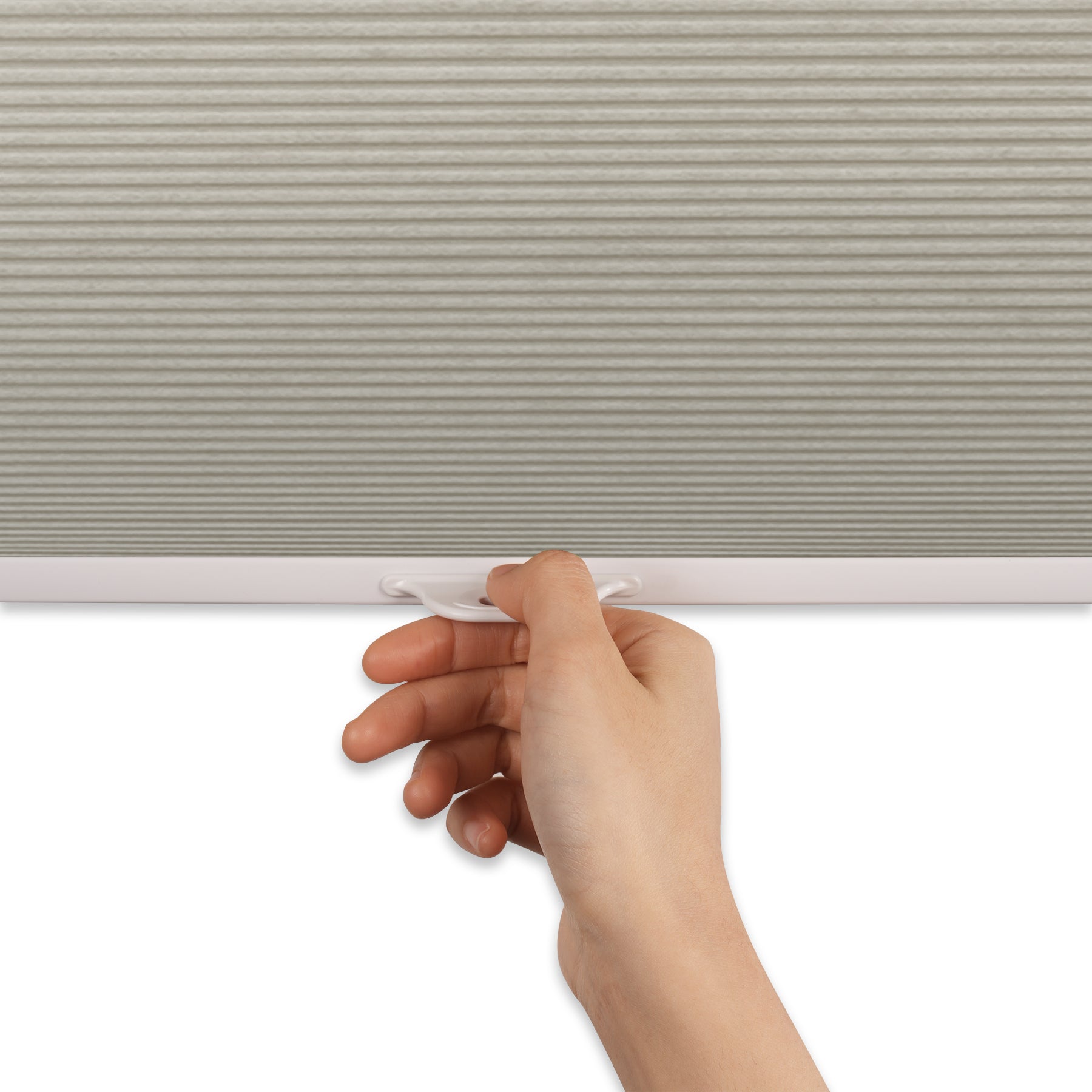 no-drill light filtering top down bottom up cellular shades handle