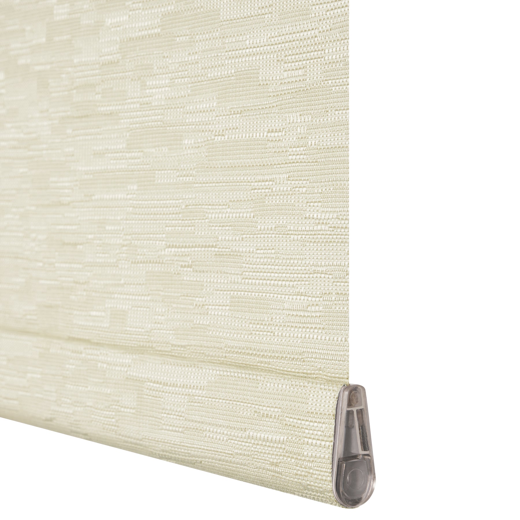 blackout natural linen thermal insulation roller shades — bottom rail