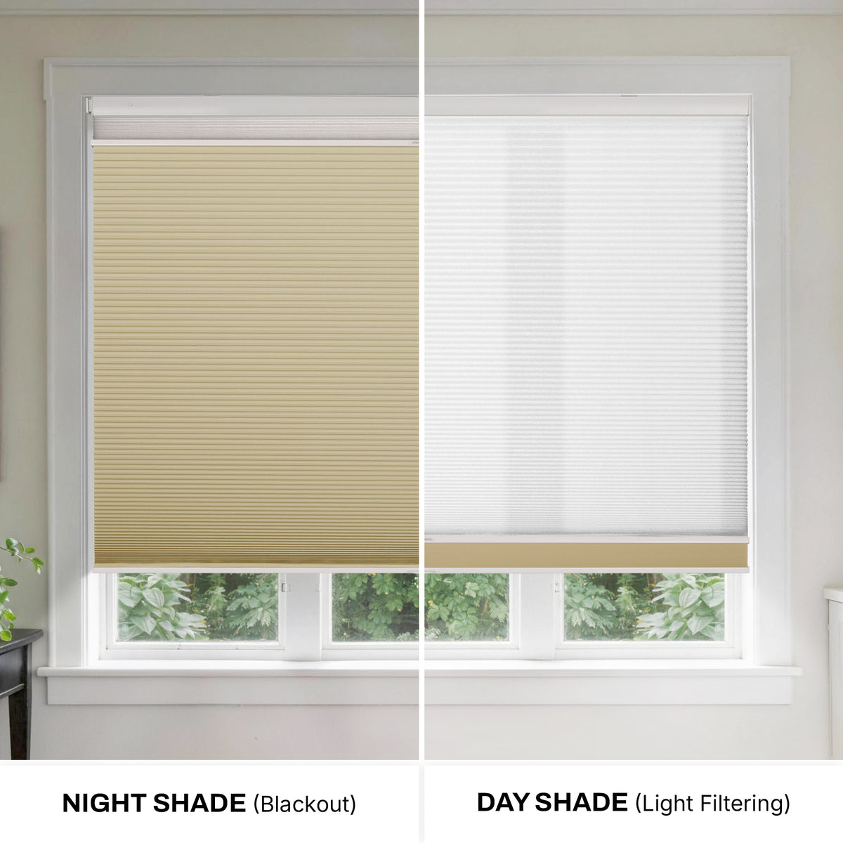 no drill top down bottom up cellular shades providing privacy, ventilation and light for a bathroom | hestia blinds