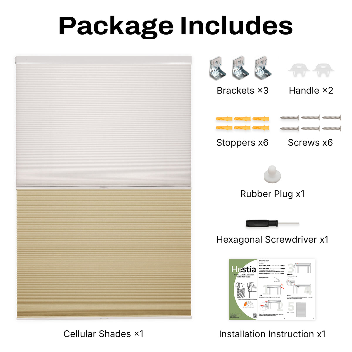 no drill top down bottom up cellular shades headrail dimensions | hestia blinds