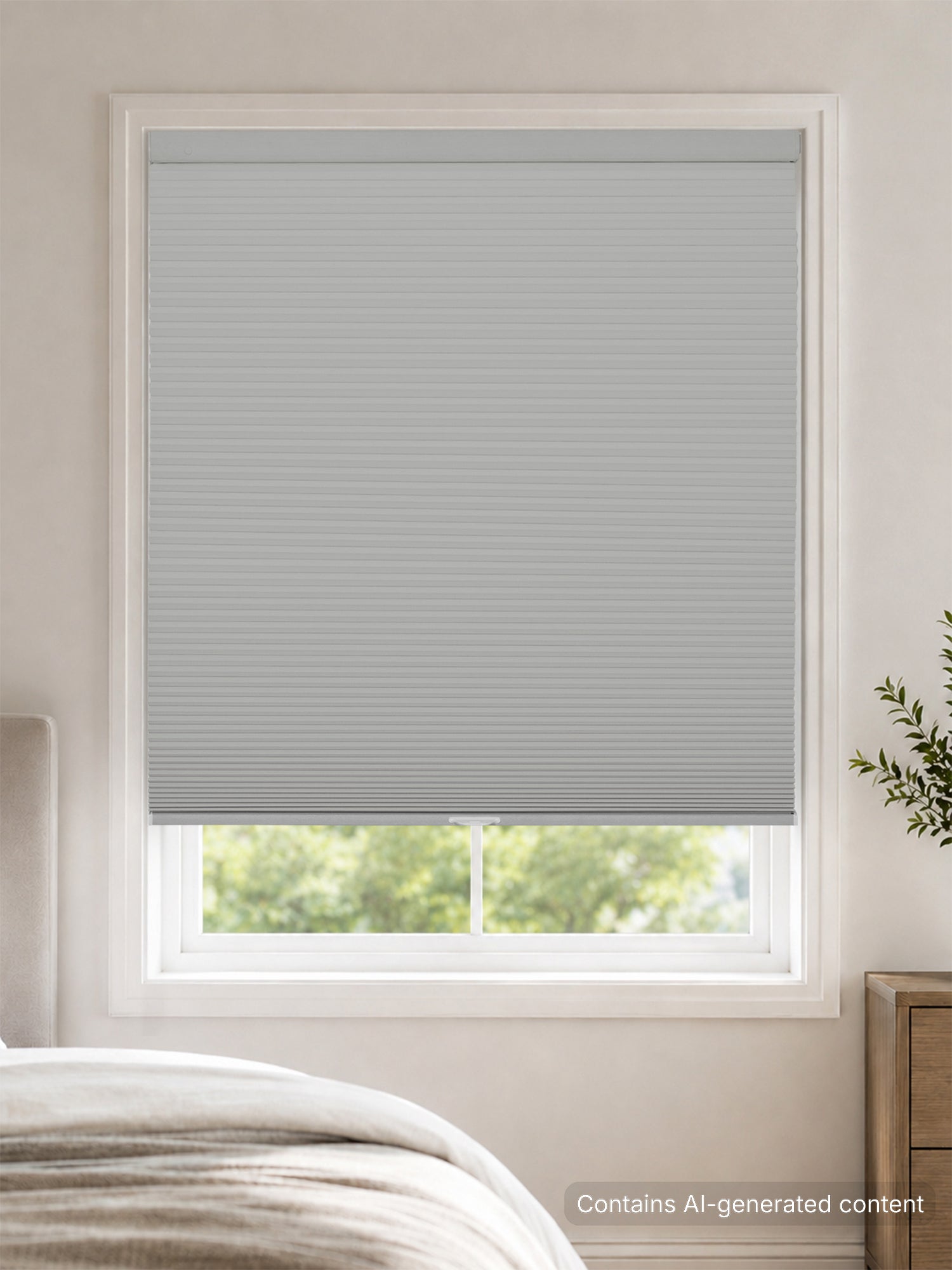 no drill large cell cellular blinds cordless blackout shades for bedroom window | hestia blinds
