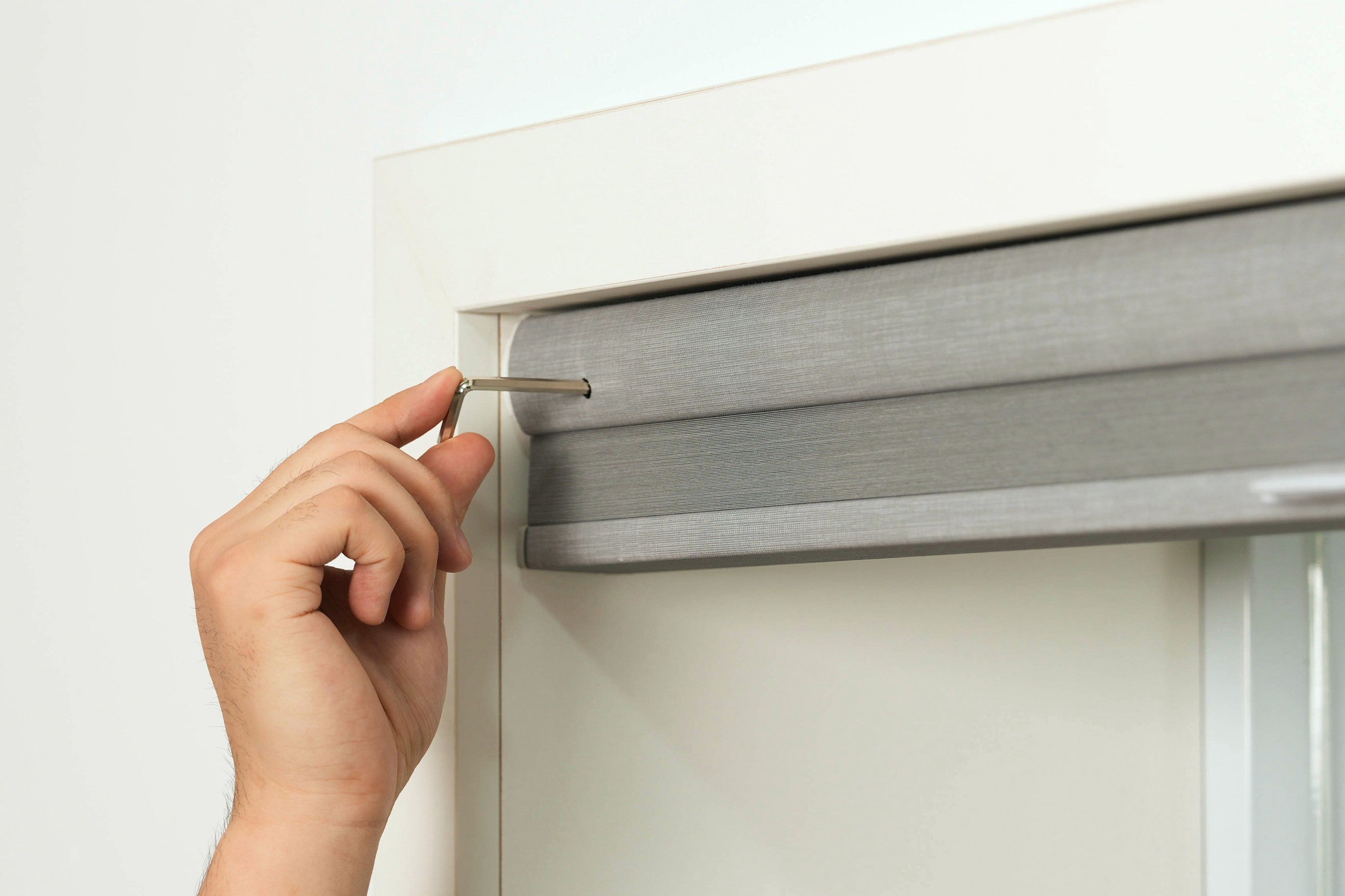 installation step of no drill large cell honeycomb blinds | hestia blinds