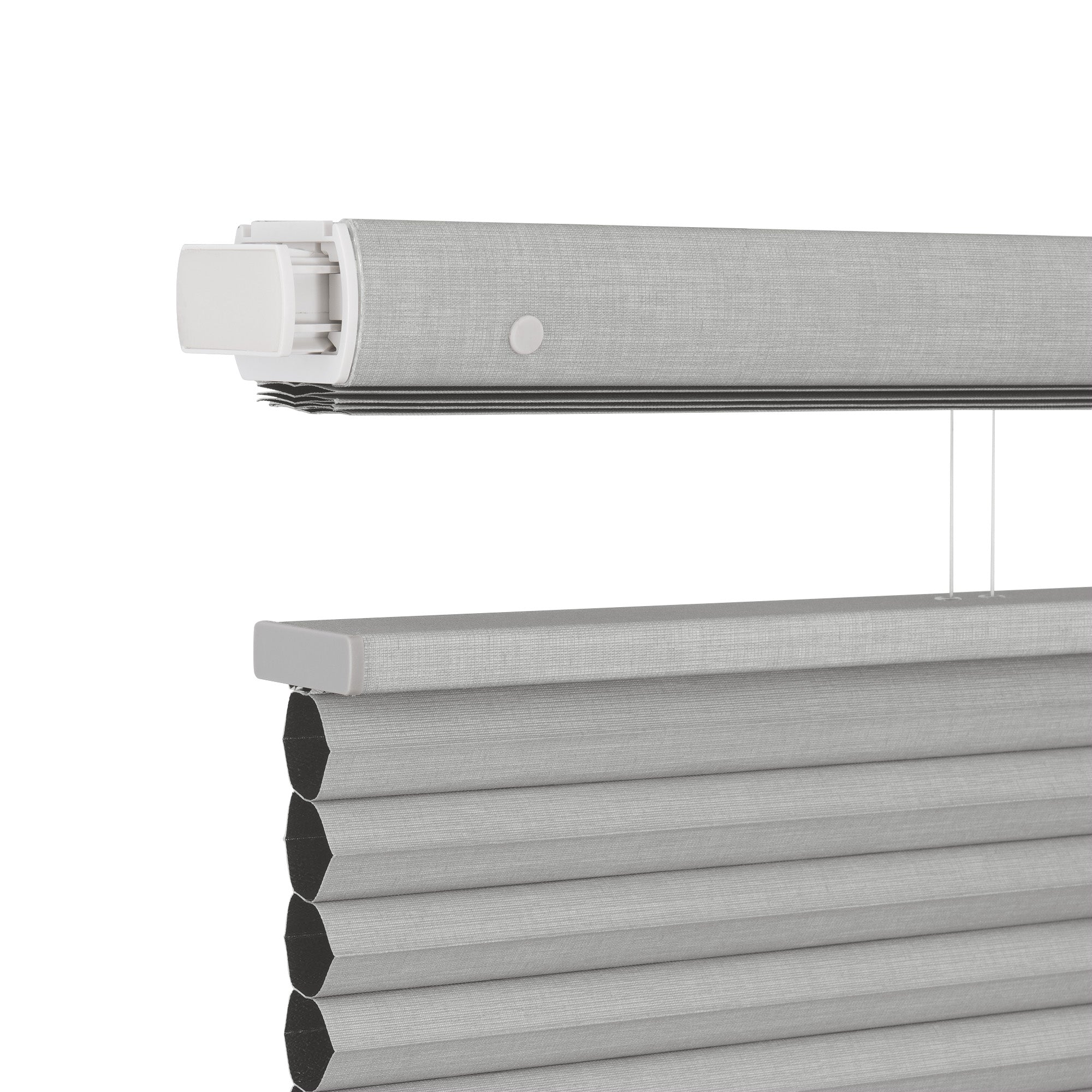 no drill cordles large cell top down bottom up cellular shades tension rod mechanism | hestia blinds