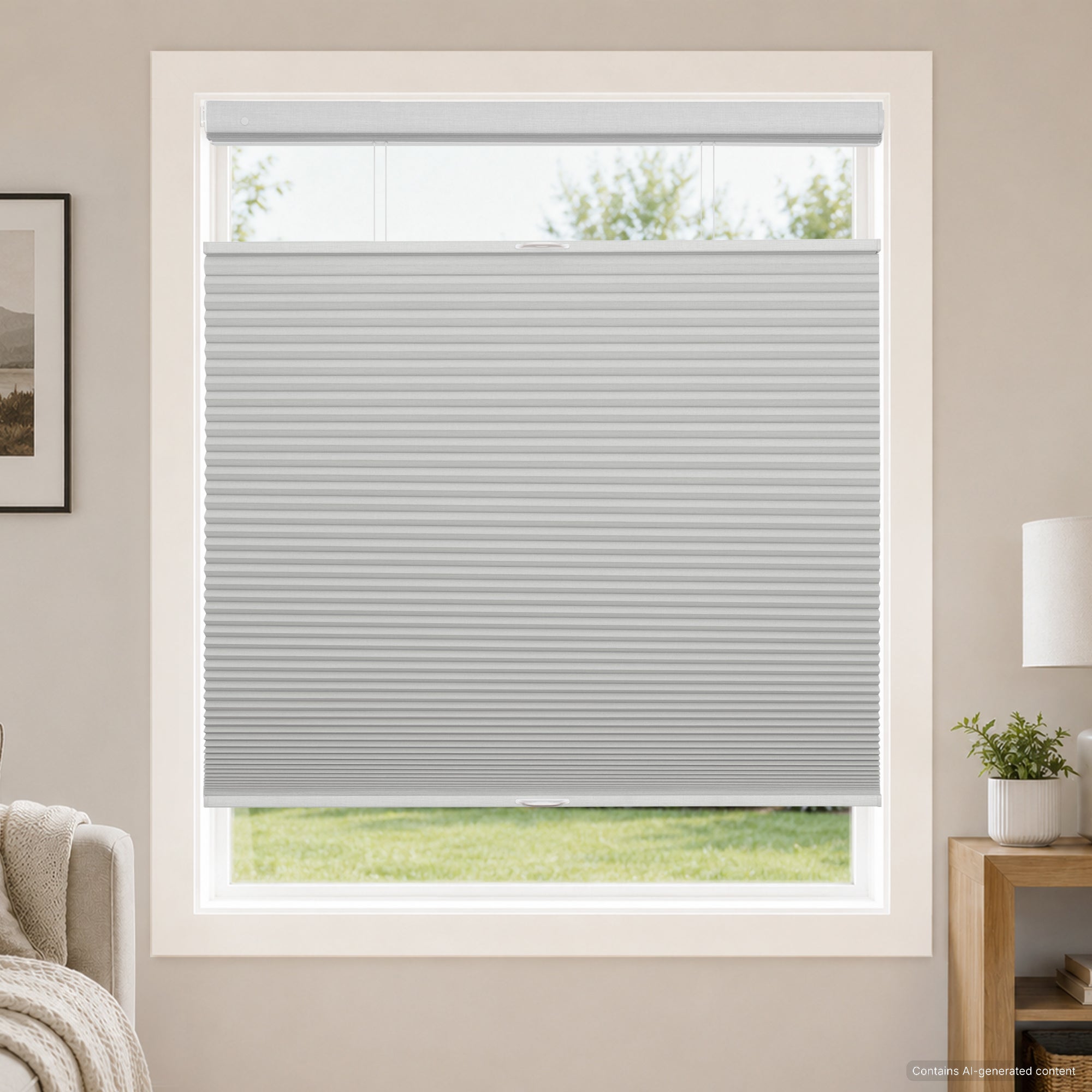 no drill large cell cordless top down bottom up cellular shades for home office-blackout-color-minimalist gray