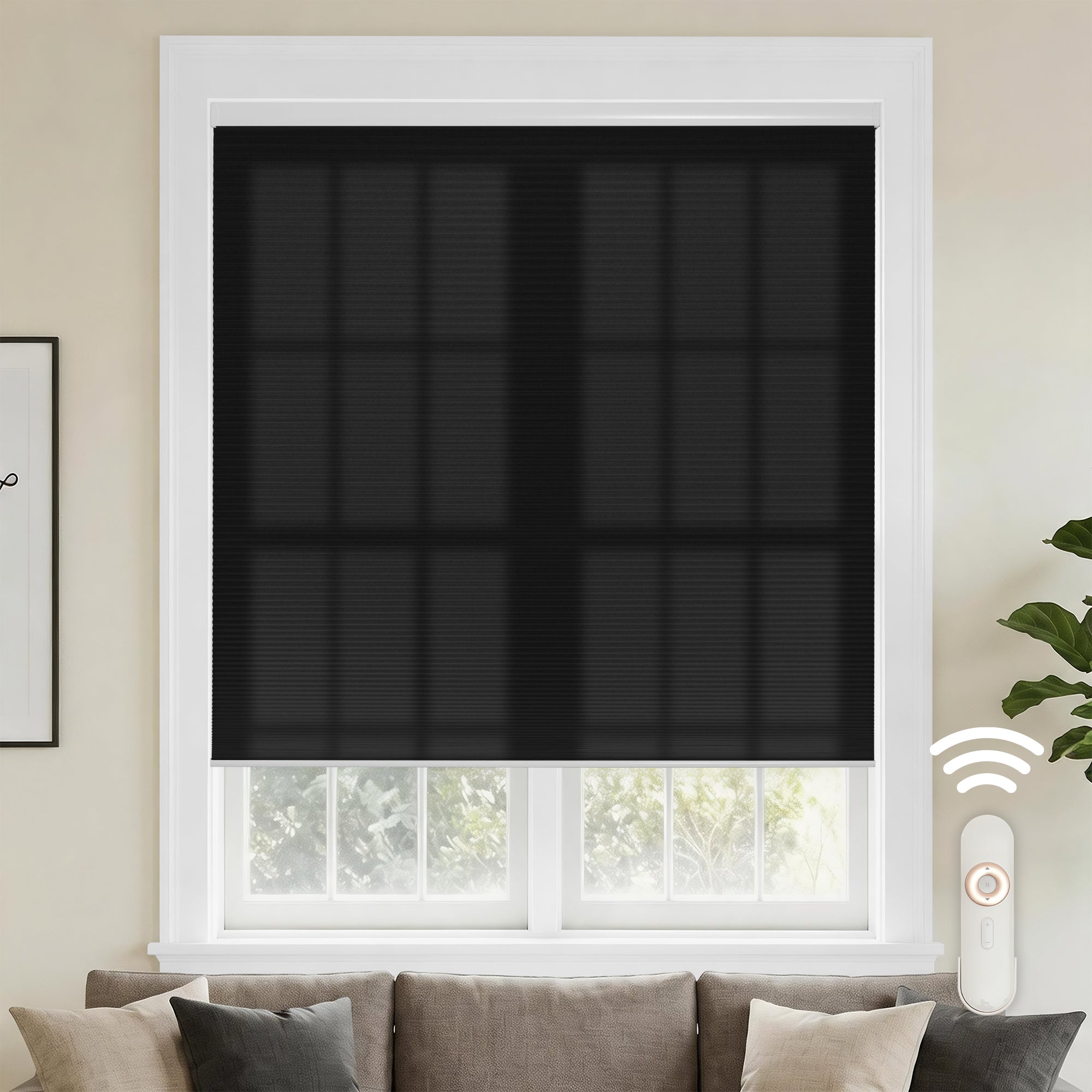 motorized cellular shades-light filtering-color-stretch limo