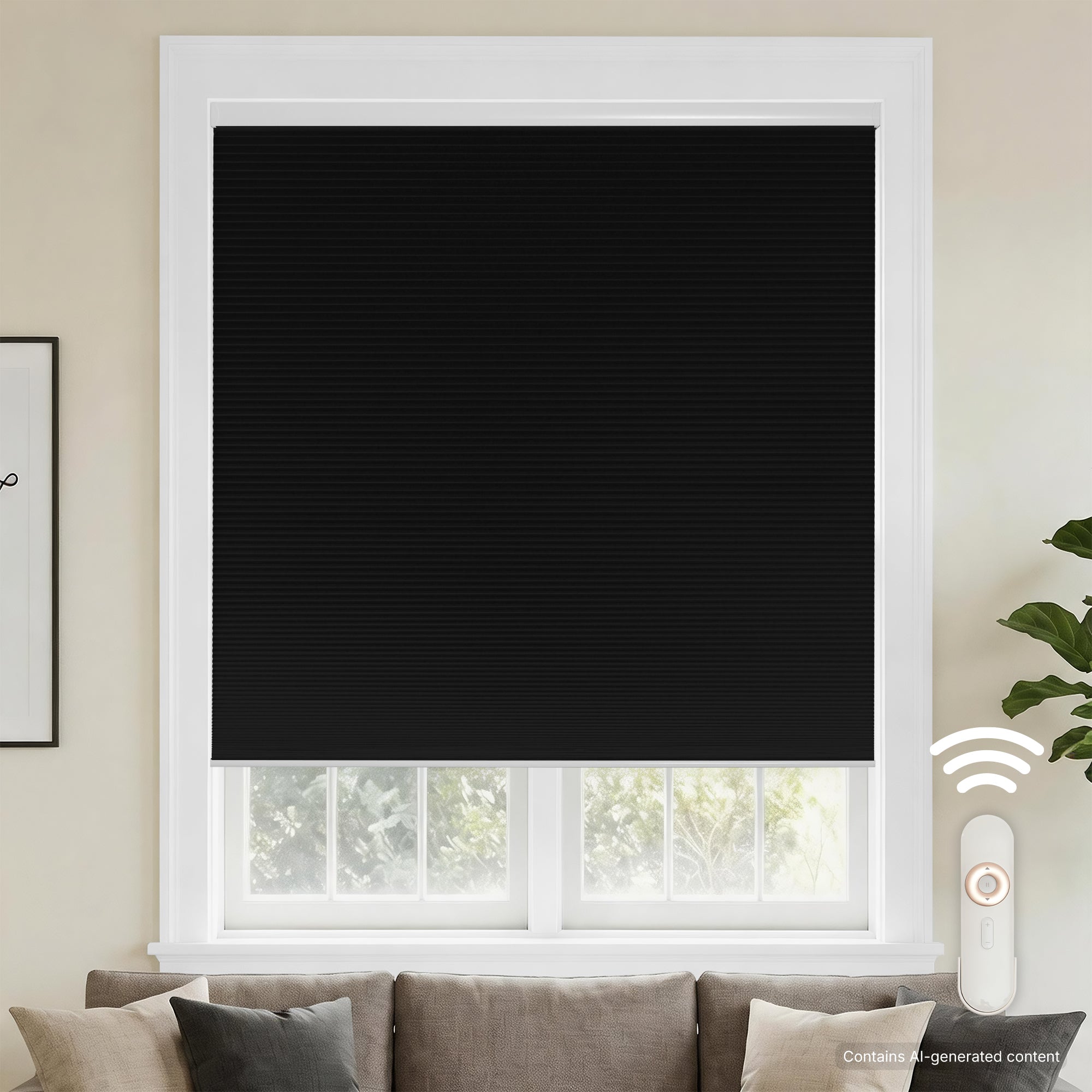 motorized cellular shades-blackout-color-stretch limo