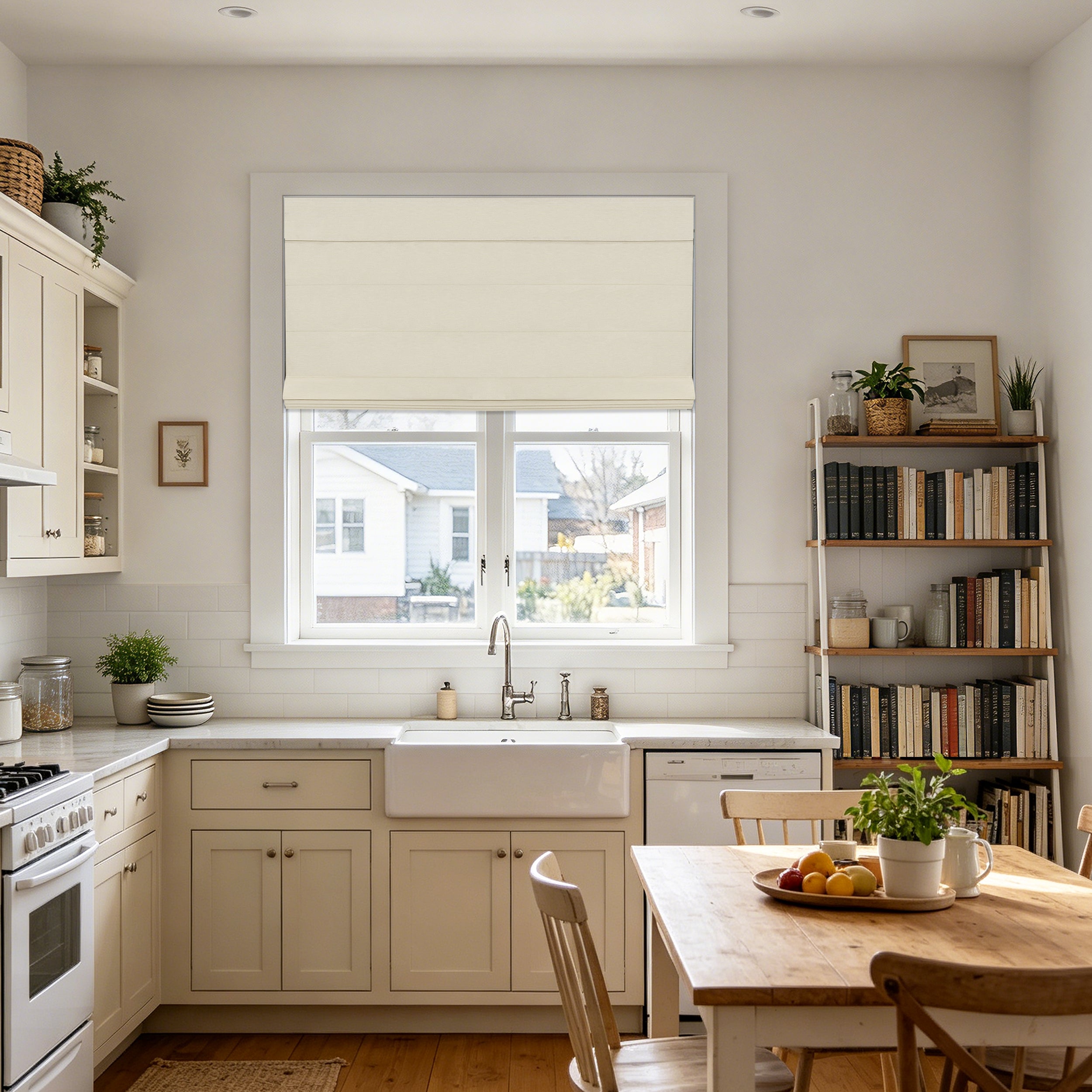 No Drill Modern Blackout Insulated Roman Shades I Minimalist