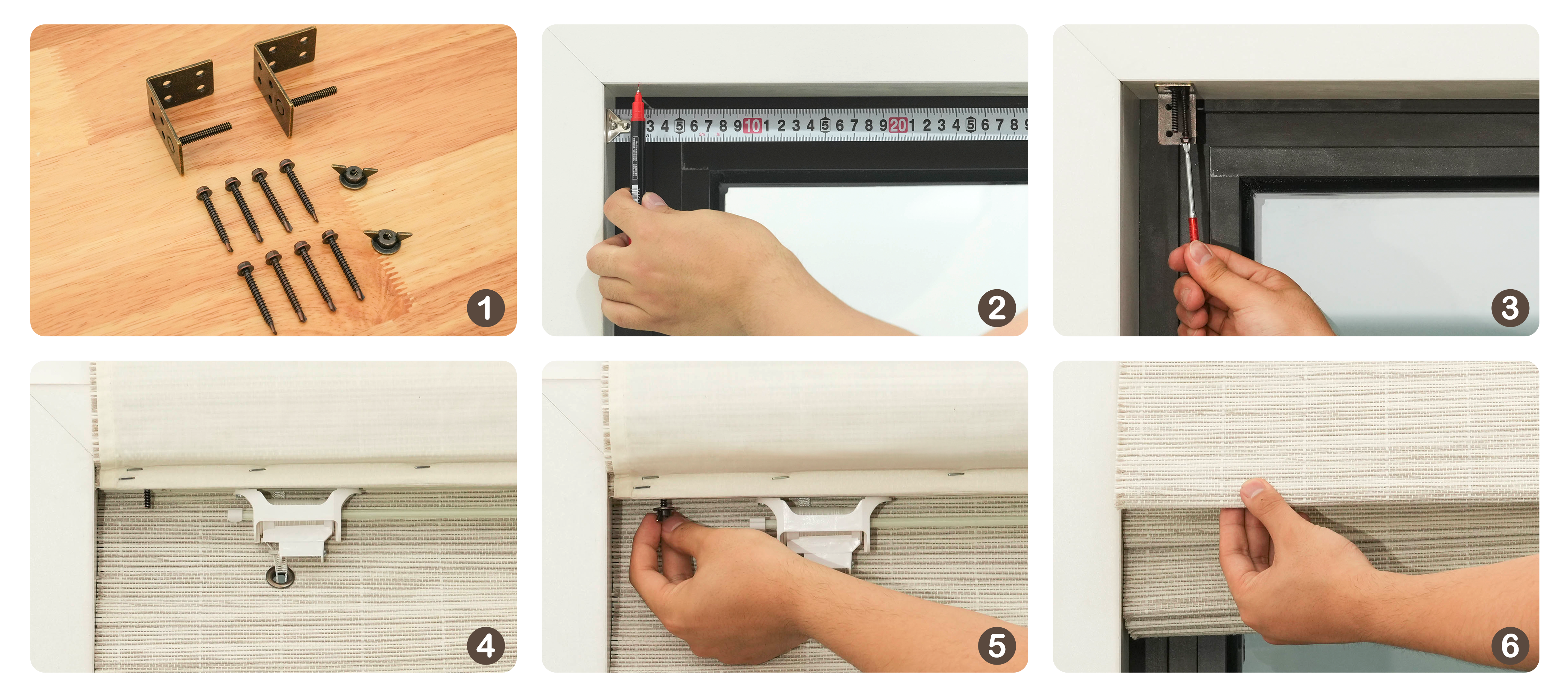 drilling installation process Hestia Blinds