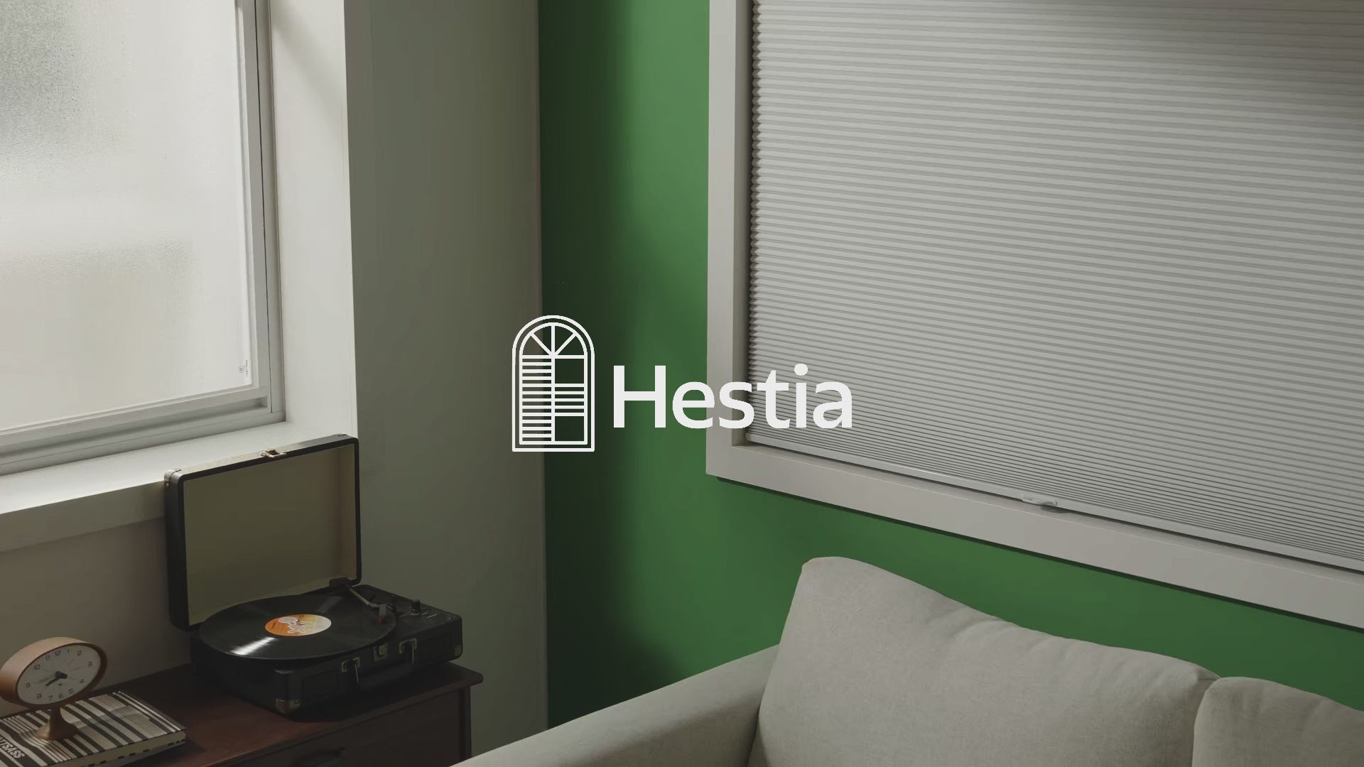 Load video: cellular shades and motorized sheer shades Hestia Blinds