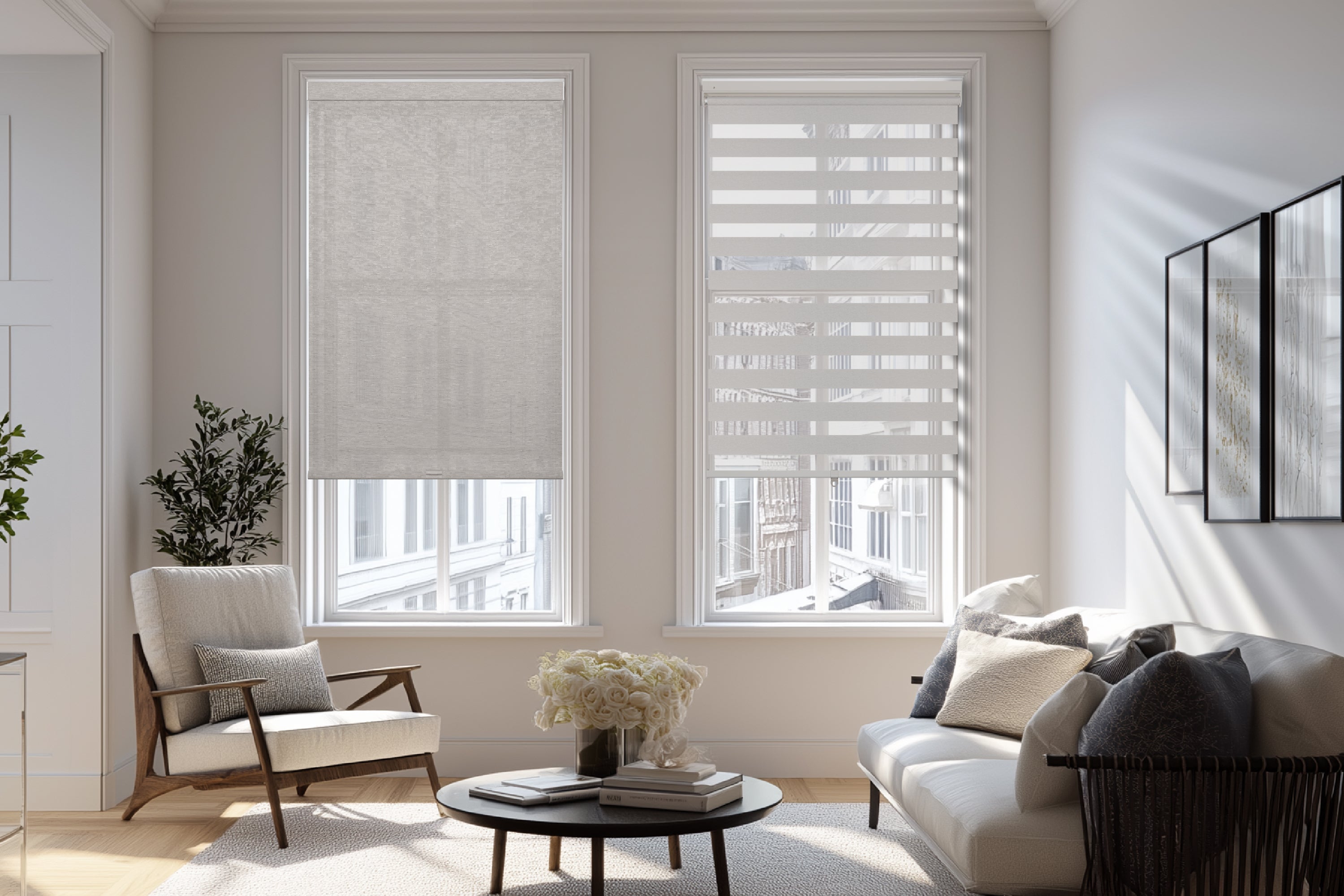 roller shades vs zebra blinds