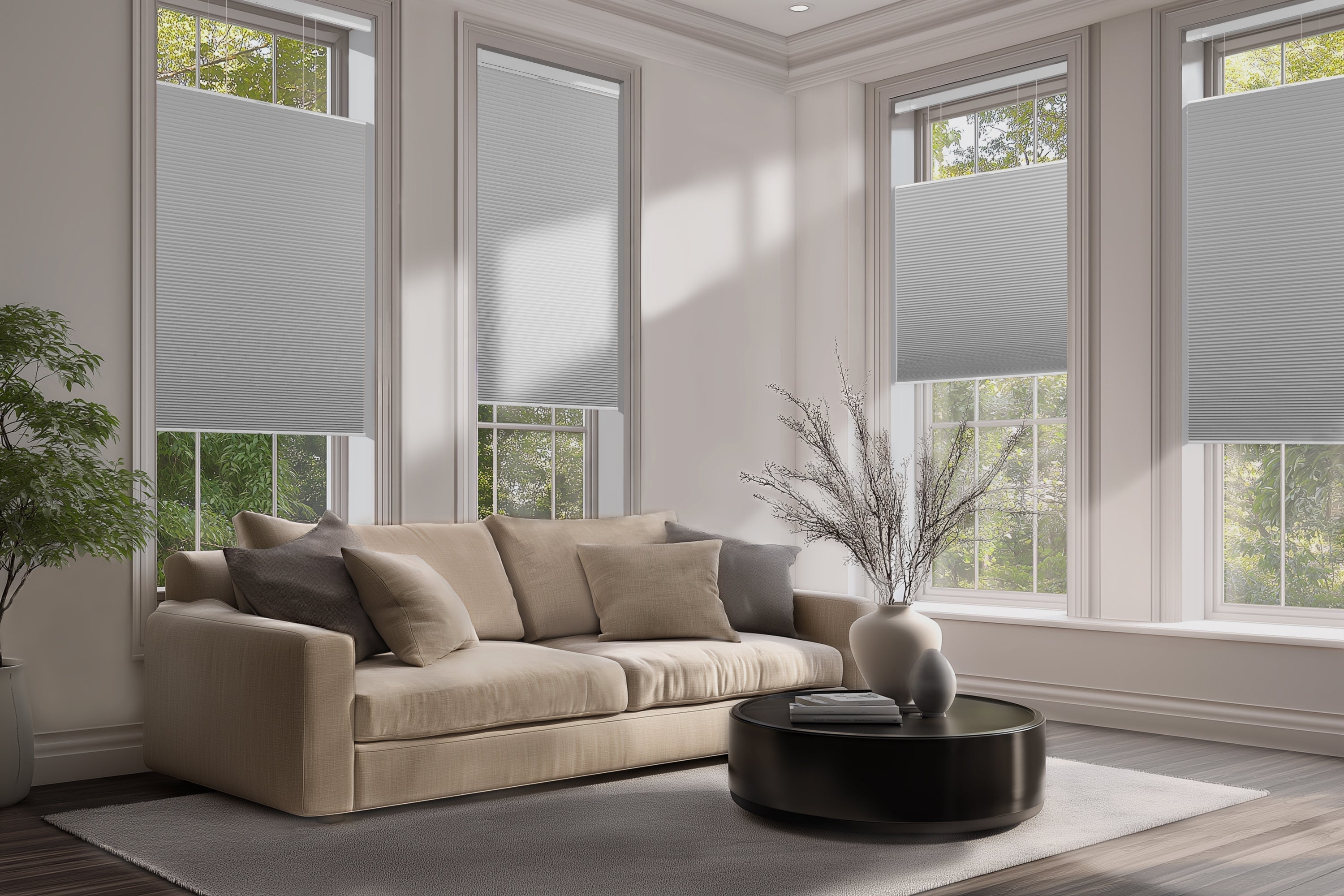 cellular shades in summer