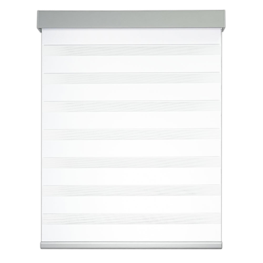 cordless blackout zebra shades - signal white