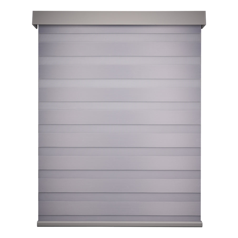 minimalist cordless ventilation blackout zebra shades - blue grey