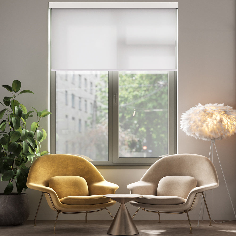 cordless blackout roller shades - signal white