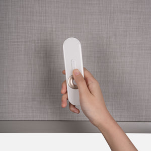 motorized fine-grained semi sheer sunscreen roller shades - remote control