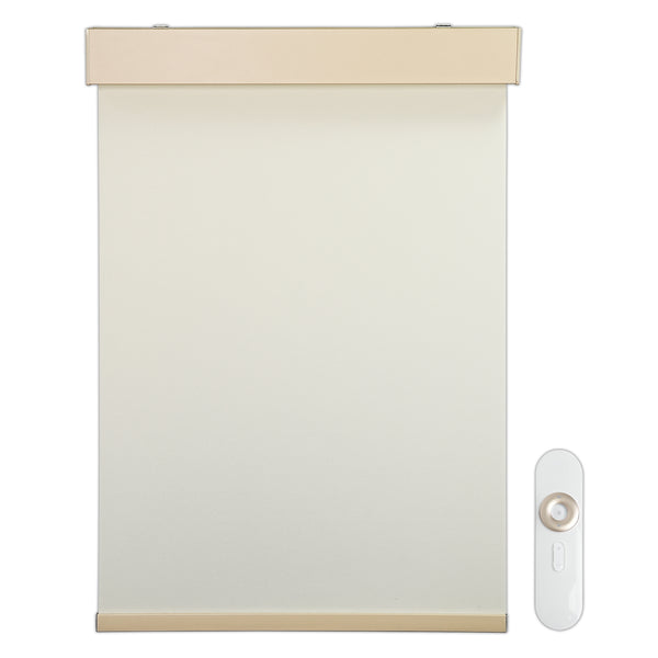 motorized openness roller shades - cream