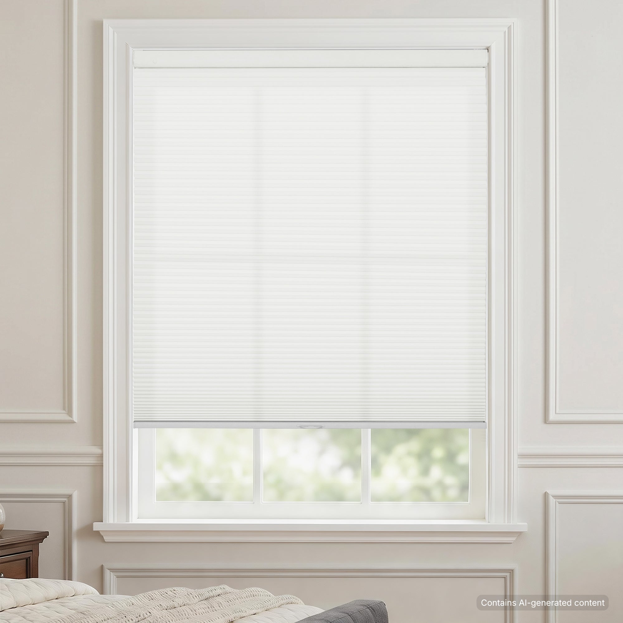 no drill fabric wrapped cellular shades-light filtering-color-brilliant white