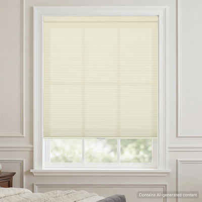 no drill fabric wrapped cellular shades-light filtering-color-beige