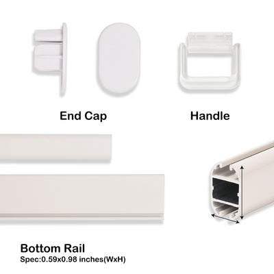 blackout waterproof bathroom roller shades bottom rail and accessories