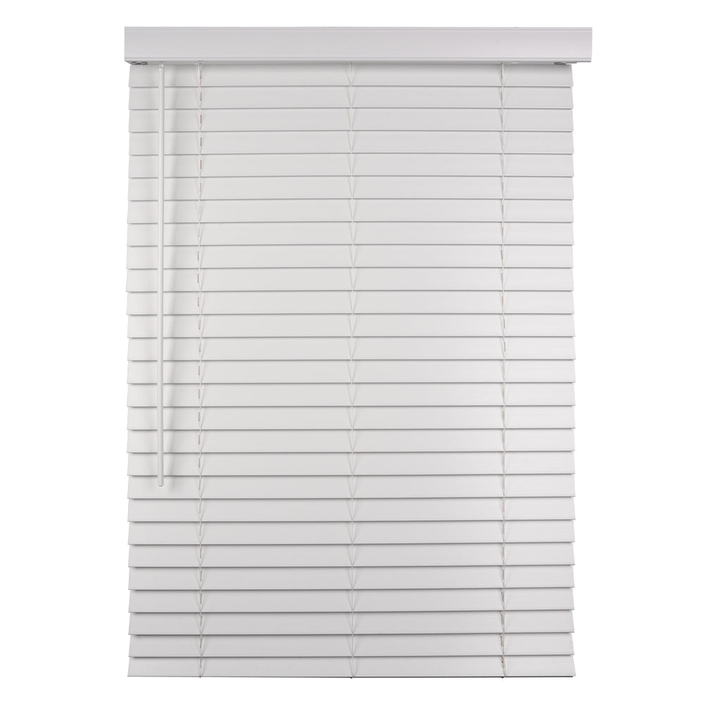 cordless ventilation waterproof faux wood blinds in a kitchen