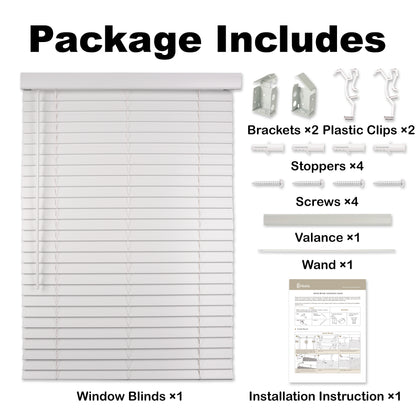 room darkening waterproof kitchen faux wood blinds  packaging
