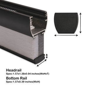cordless blackout cellular shades headrail