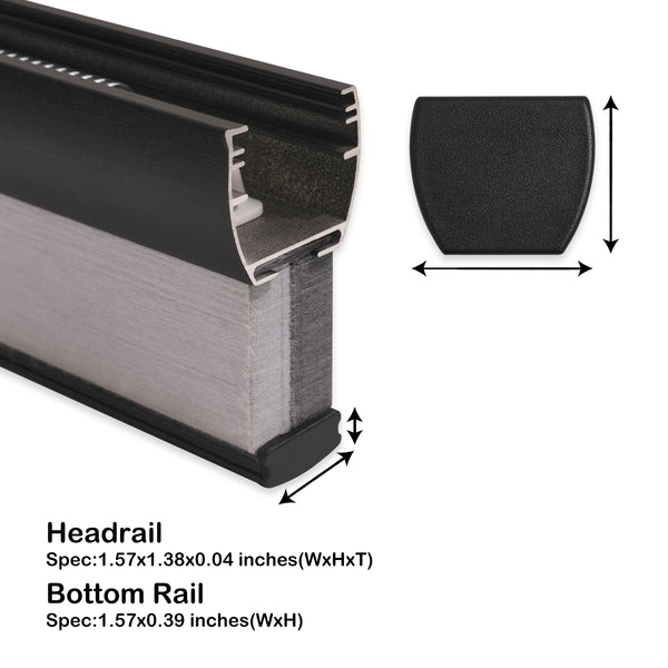 cordless blackout cellular shades headrail