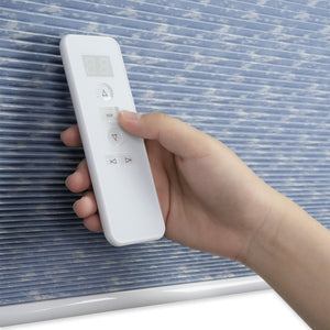 motorized blackout cellular shades with motorized system