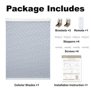 motorized blackout cellular shades packaging