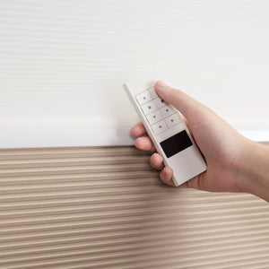 motorized day and night cellular shades with motorized system