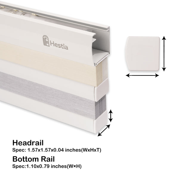 motorized openness day and night cellular shades headrail