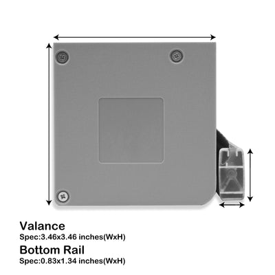 motorized blackout linen-like solar roller shades valance