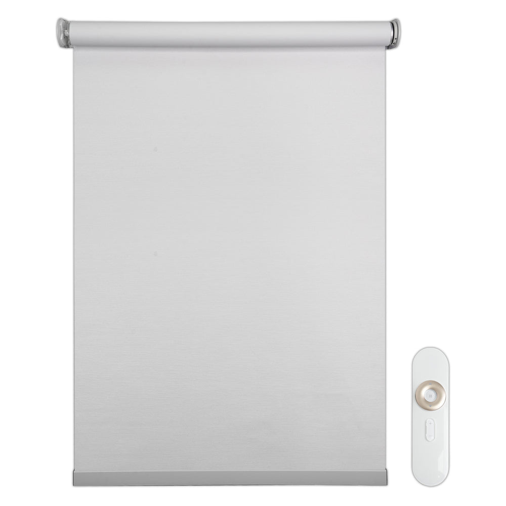 motorized blackout roller shades - signal white