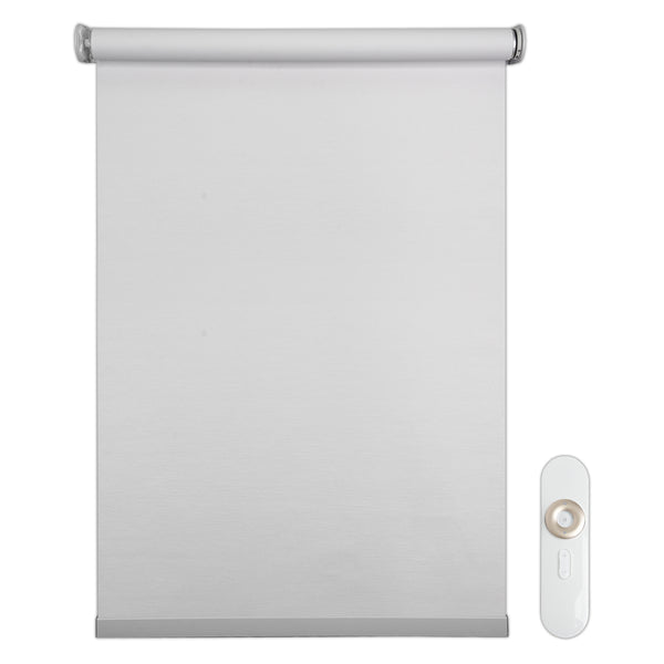 motorized blackout roller shades - signal white